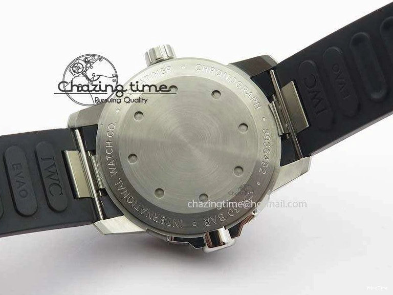 MIROTIME 1226 TechFriendly Aquatimer Automatic SS IW329003 V6F 1:1 Best Edition On Black Rubber Strap MIYOTA 7271